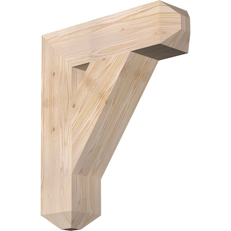 Ekena Millwork Traditional Craftsman Smooth Bracket, Douglas Fir, 5 1/2"W x 22"D x 26"H BKT06X22X26TRA04SDF